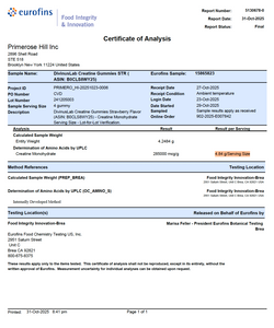Creatine Monohydrate Gummies – 5g per Serving, 120 Count, Sugar Free, Strawberry Flavored