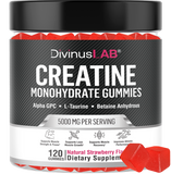 Creatine Monohydrate Gummies – 5g per Serving, 120 Count, Strawberry Flavor