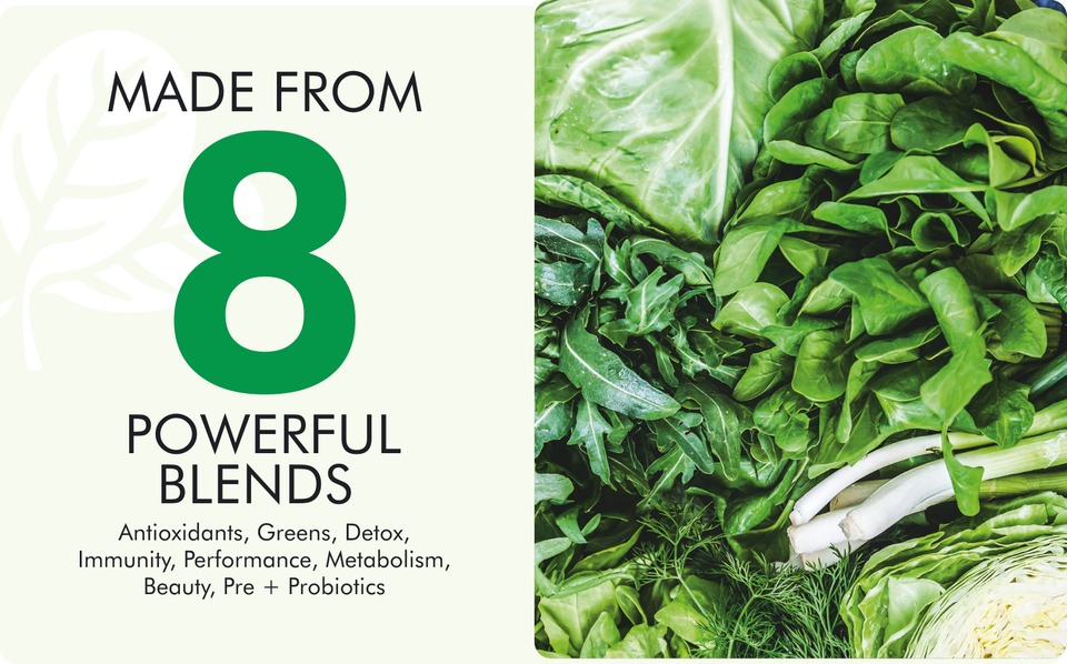 All-In-One Sugar Free Supergreens Gummies - 8 Powerful Blends - with Beetroot, Spirulina, Chlorella, Mushrooms, Pre & Probiotics, Veggies and More!
