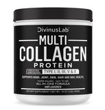 5 Types Multi Collagen Peptides Protein Powder Type I, II, III, V & X Premium Blend of Grass-Fed Beef, Chicken, Wild Fish & Eggshell, Unflavored, Non-GMO